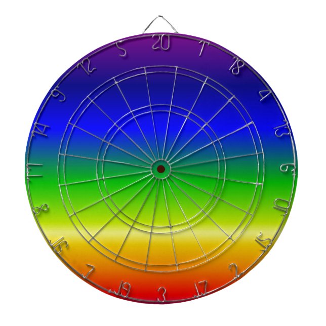 Colorful Color Customized Designer Dartboard With Darts (Front)