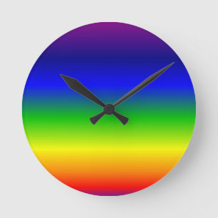 Colorful Color Customized Designer Round Clock