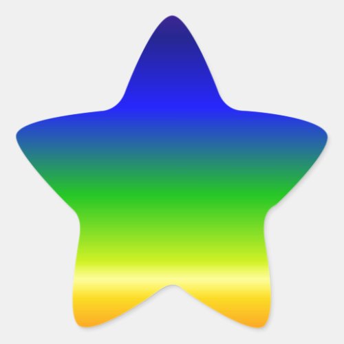 Colorful Color Customized Designer Star Sticker