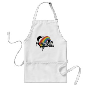 colorful colorado. adult apron