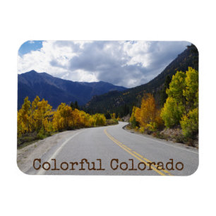 Colorful Colorado Autumn Independence Pass Magnet