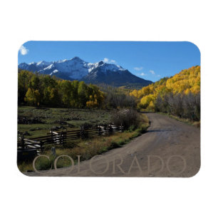 Colorful Colorado Autumn on the Dallas Divide Magnet