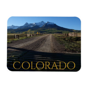 Colorful Colorado Autumn on the Dallas Divide Magnet