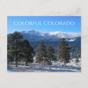 Colorful Colorado Longs Peak Rocky Mtn Natl Park Postcard