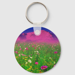 Colorful Colorado, Pikes Peak Mountain Keychain