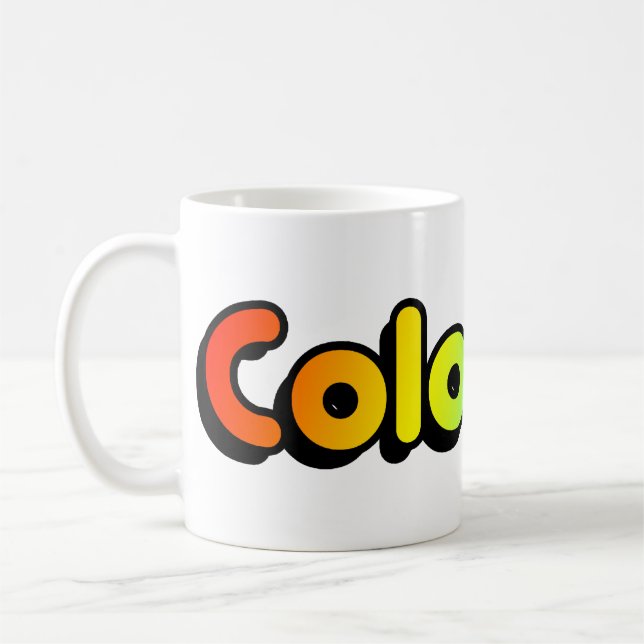 colorful colorado. v2. coffee mug (Left)