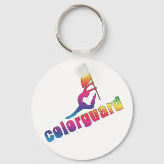 Colorful colorguard keychain