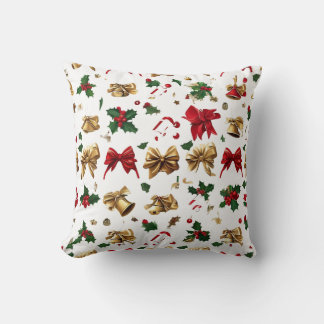 colorful colors and various Christmas products Throw Pillow