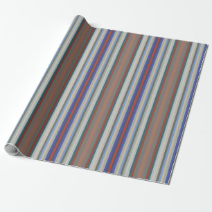 Colorful Colors Of The Year Stripes Pattern Wrapping Paper