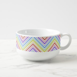 Colorful Colors Stripe Soup Mug