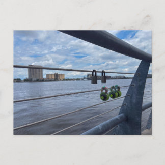 Colorful Combination Love Locks Postcard