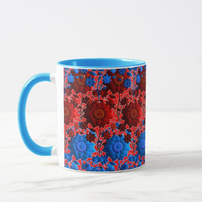 colorful combo mug, 3D digital design mug, perfect Mug (Left)