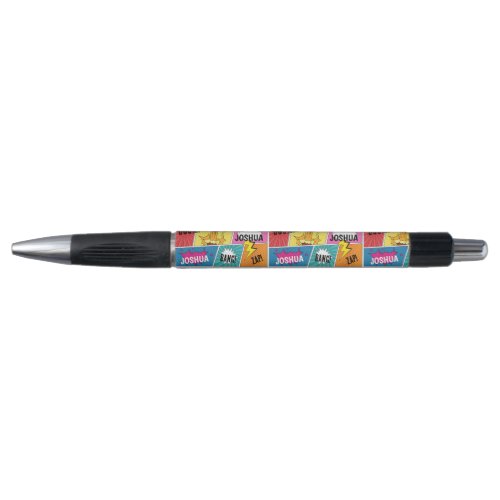 Colorful Comic Book Personalized Name Pop Art Pen