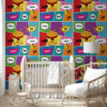 Colorful Comic Book Personalized Name Pop Art Wallpaper<br><div class="desc">A colorful comic book pop art style design featuring your custom name. A cute and fun comic book themed illustration with bright colors and superhero action words and drawings. An ideal design for anyone who loves super hero designs, comics, cartoon style illustrations, colorful action filled designs and pop art! Personalize...</div>