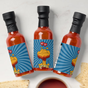 Colorful Comic Book Pop Art Wedding Favor Hot Sauces