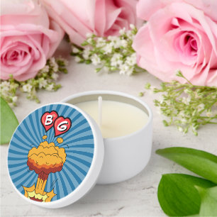 Colorful Comic Book Pop Art Wedding Favor Mini Candle Favors