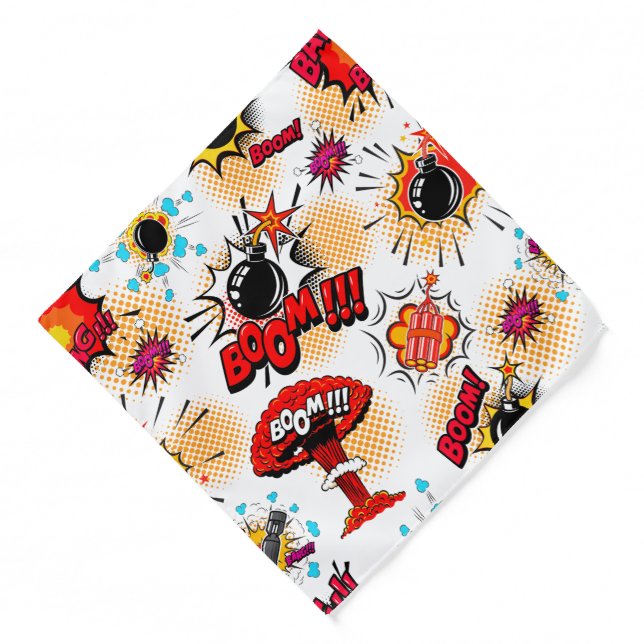 Colorful Comic Style Bandana (Front)