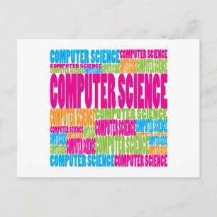 Colorful Computer Science Postcard