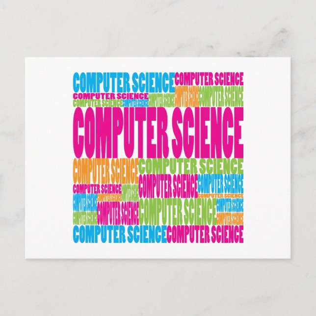 Colorful Computer Science Postcard (Front)