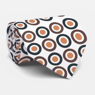 Colorful Concentric Circles  Neck Tie