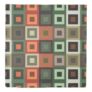 Colorful Concentric Square Geometric 