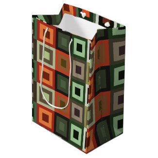 Colorful Concentric Square Geometric Pattern 