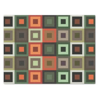 Colorful Concentric Square Geometric Pattern
