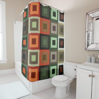 Colorful Concentric Square Geometric 