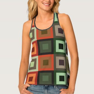 Colorful Concentric Square Geometric 