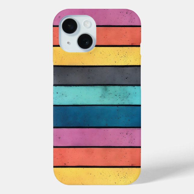 Colorful Concrete Pattern Case-Mate iPhone Case (Back)