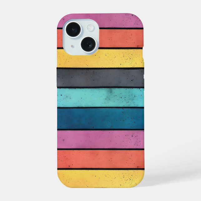 Colorful Concrete Pattern Iphone Case (Back)