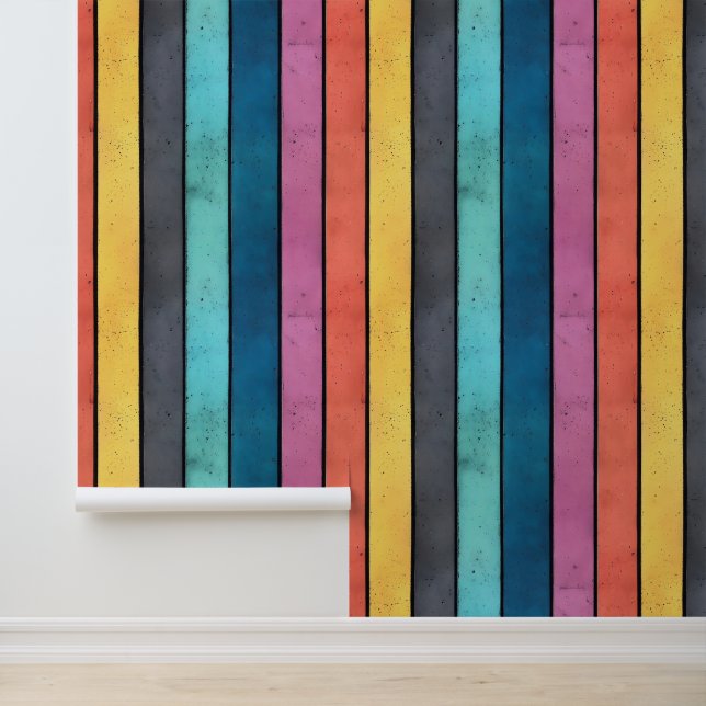 Colorful Concrete Pattern Wallpaper (Application)