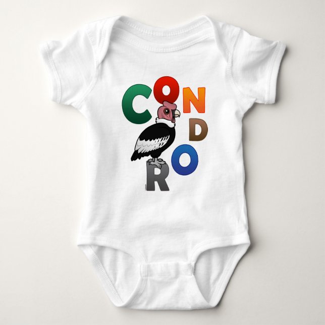 Colorful Condor Baby Bodysuit (Front)