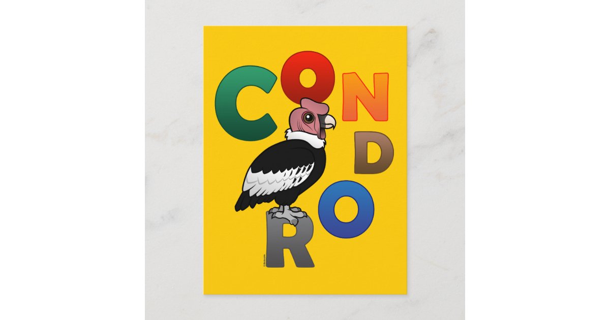 Colorful Condor Postcard | Zazzle