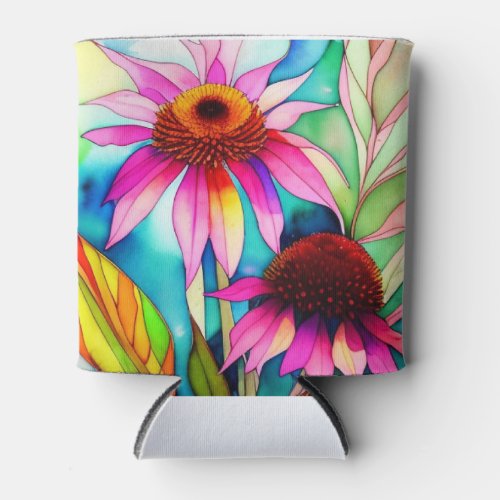 Colorful Coneflower Cooler to Keep Drinks Chilled