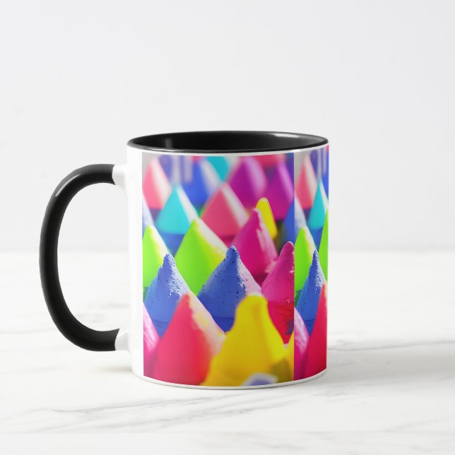 Colorful Cones  Mug (Left)