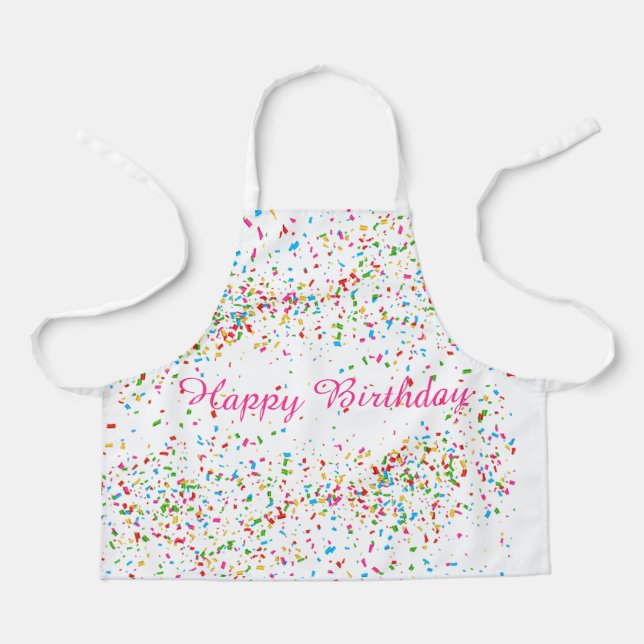 Colorful confetti apron (Front)