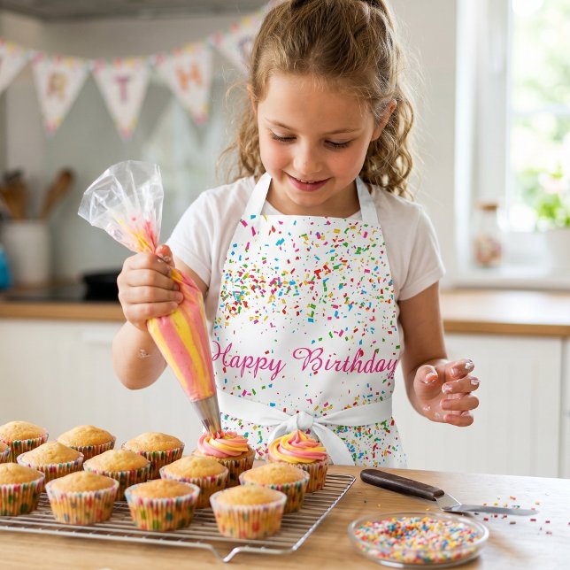 Colorful confetti apron (Creator Uploaded)