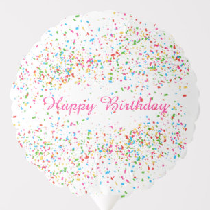 Colorful confetti balloon