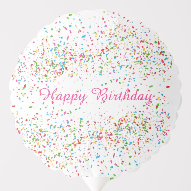 Colorful confetti balloon (Front)