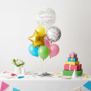 Colorful confetti balloon