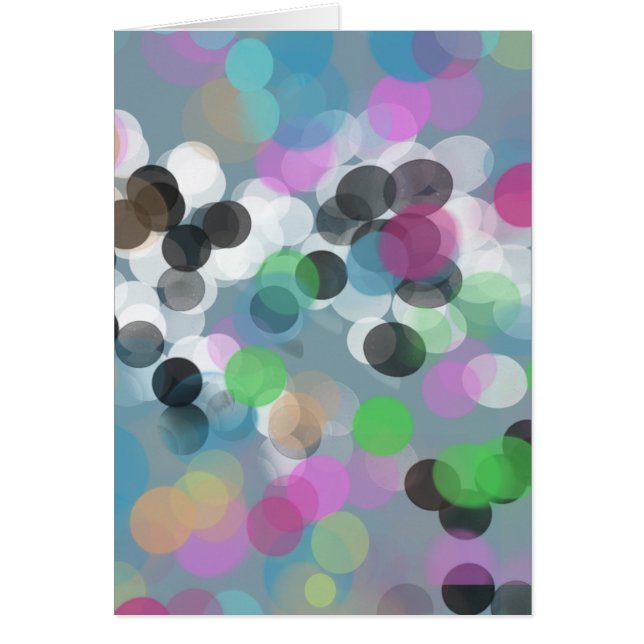 Colorful Confetti Bokeh Dots (Front)