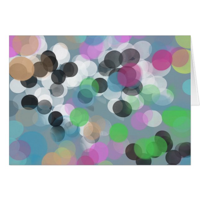Colorful Confetti Bokeh Dots (Front Horizontal)