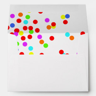 Colorful Confetti Children’s Birthday Party Envelope