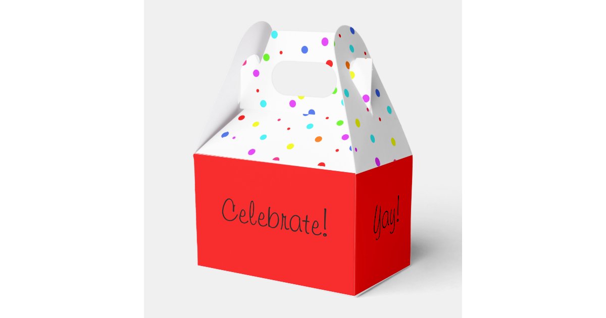Colorful Confetti Children’s Birthday Party Favor Boxes | Zazzle
