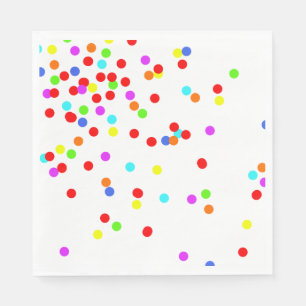 Colorful Confetti Children’s Birthday Party Napkins