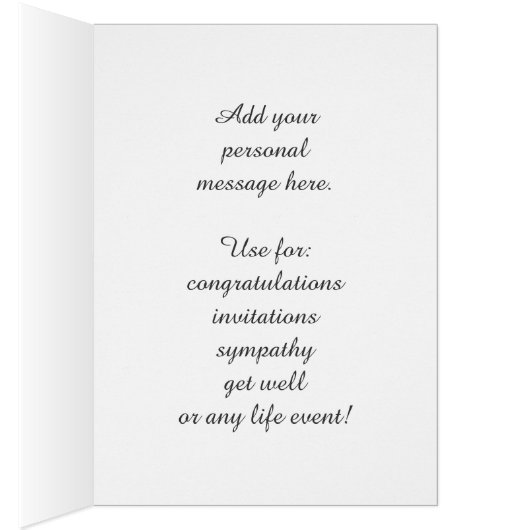 Colorful confetti congrats customizable card (Inside (Right))