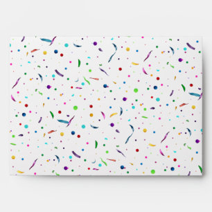 Colorful Confetti Dots Party Envelope
