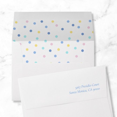 Colorful Confetti Envelope