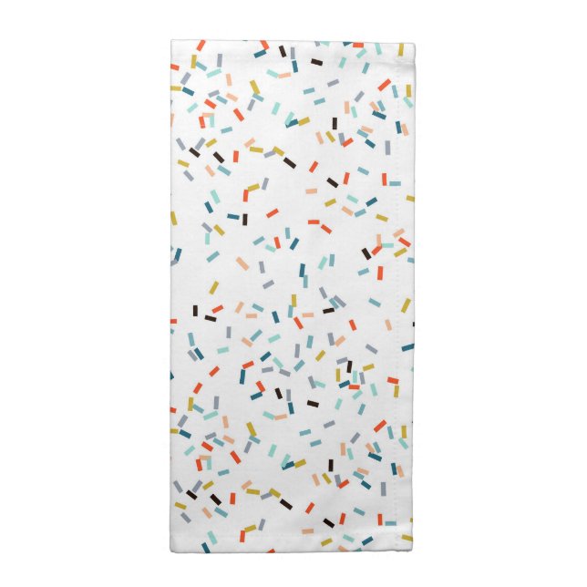 Colorful Confetti Fall Pattern Cloth Napkin (Half Fold)